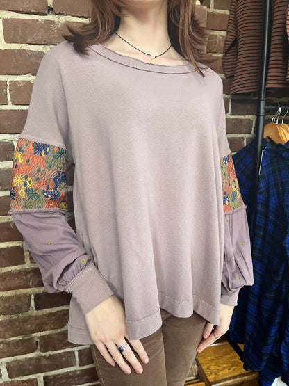 The Colors of Fall Embroidered Top