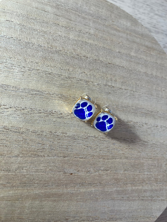 Paw Print Studs