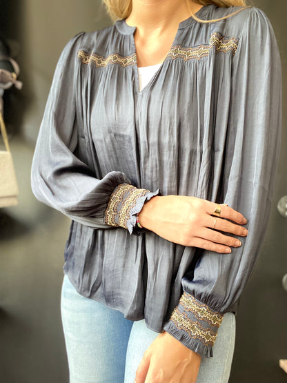 Into The Navy Top