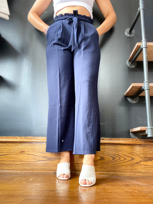 Put A Bow On It Navy Pants