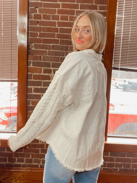 Sweater Weather Cream Jacket