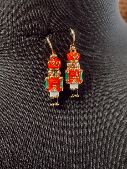 Red & Green Nutcracker Earrings