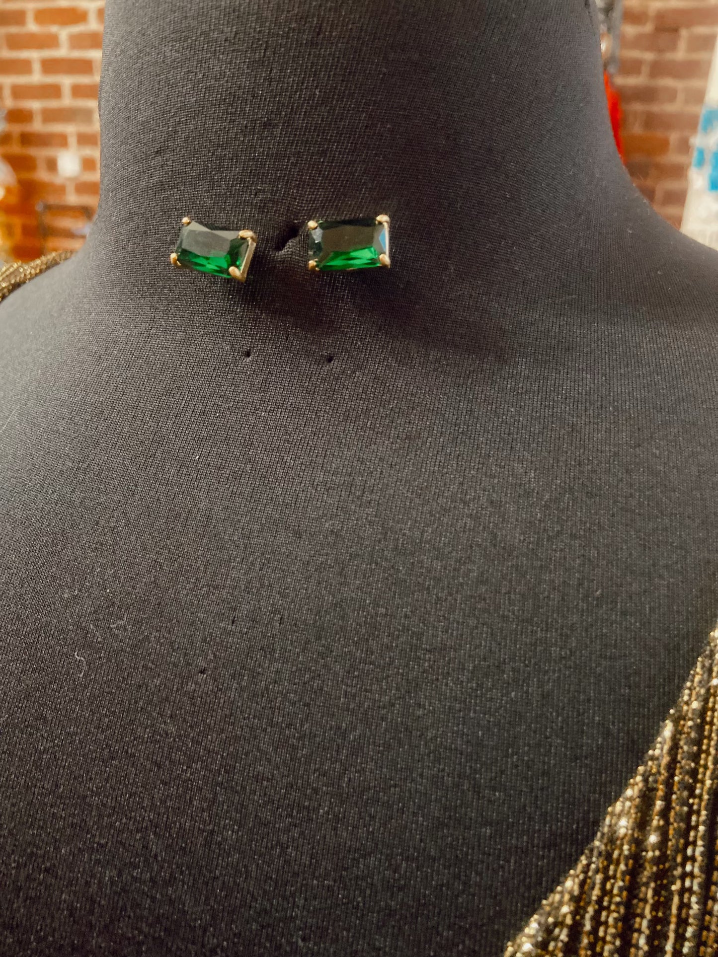 Emerald Stud Earrings