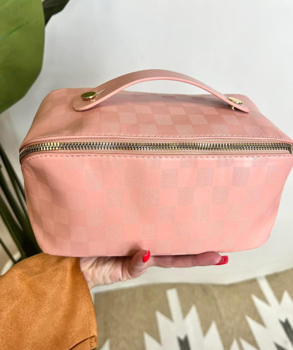 The Checkmate Makeup Bag