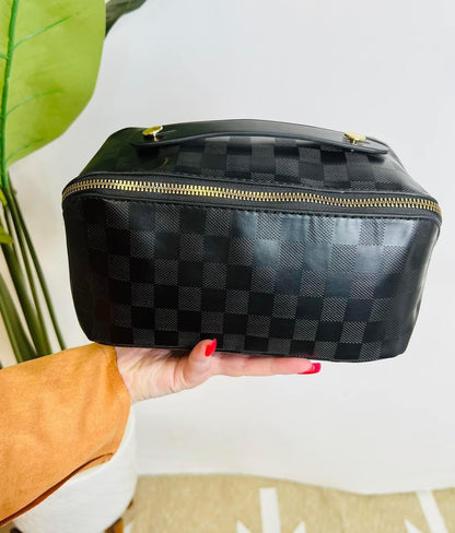 The Checkmate Makeup Bag