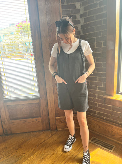 Rock On Ribbed Romper Jumpsuit