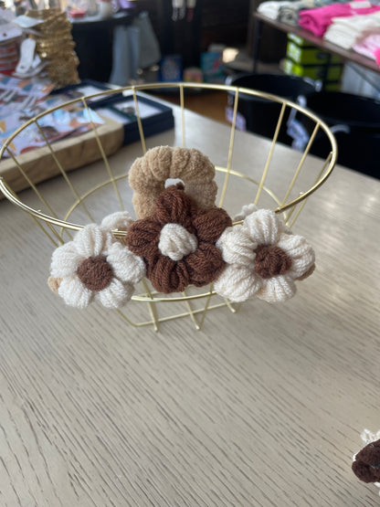 Crochet Floral Hair Clip