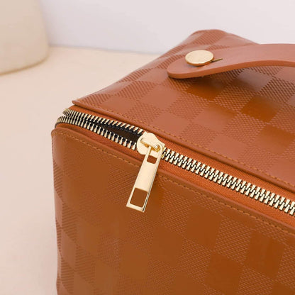 The Checkmate Makeup Bag