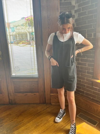 Rock On Ribbed Romper Jumpsuit