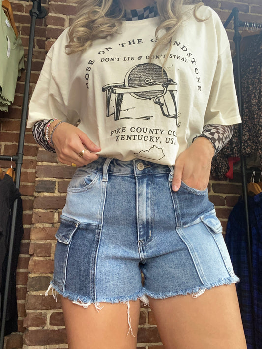Claim Your Cargo Mom Shorts