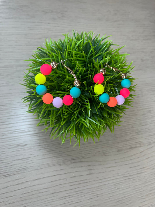 Caribbean Vibes Hoop Earrings