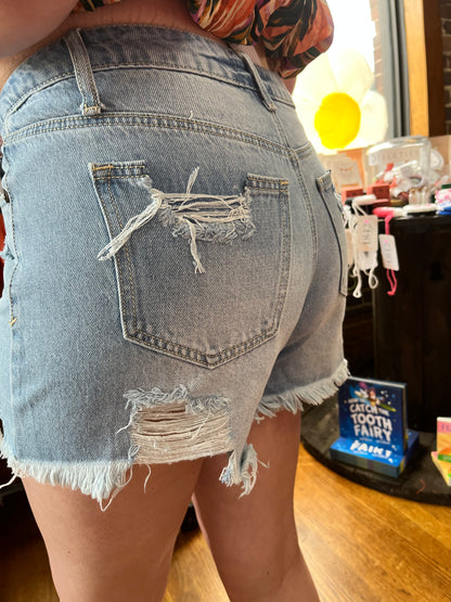 Off the Grid Denim Shorts