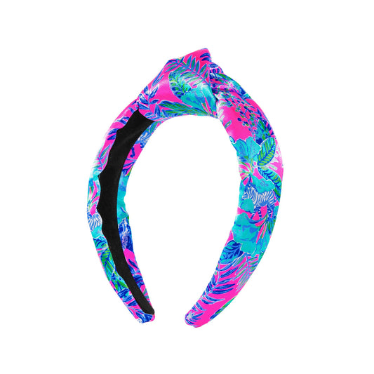 Slim Knotted Headband, Lil Earned Stripes