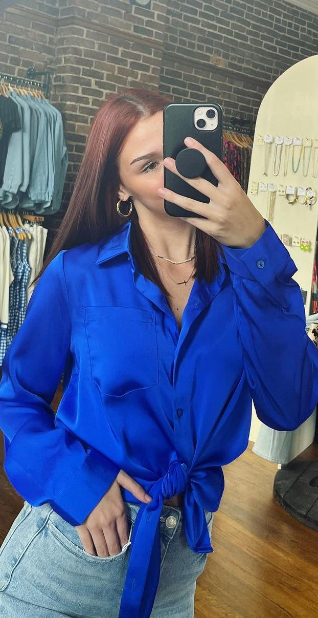 Cougar Crazy Button Up Blouse
