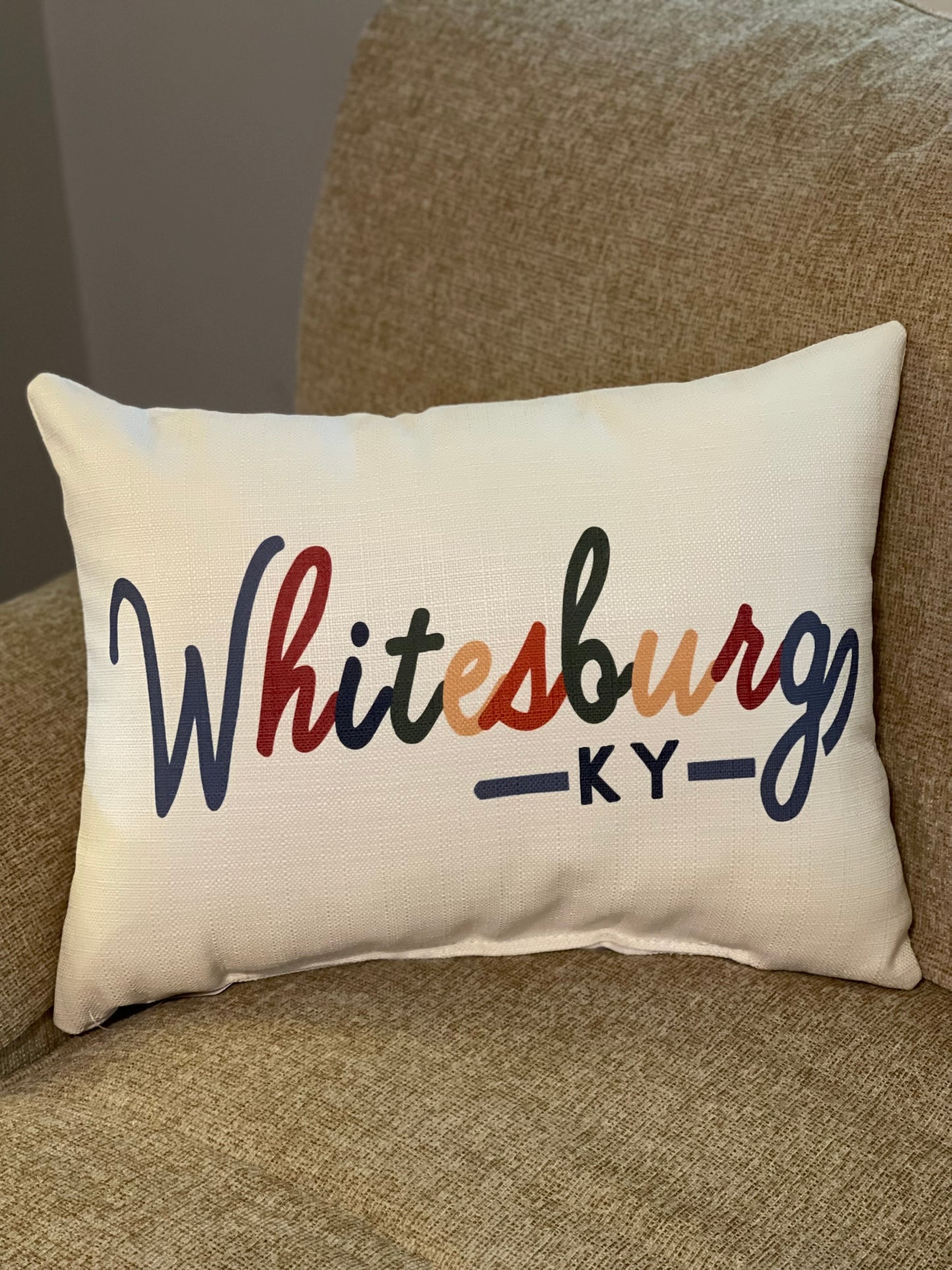 Colorful Whitesburg KY Pillow