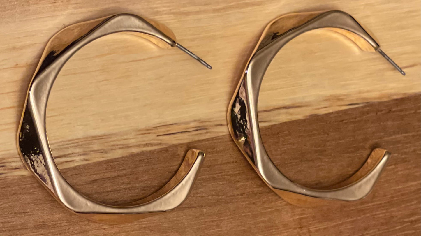 Fifth Avenue Gold Hoops
