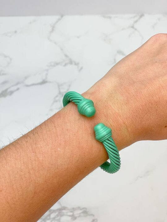 Enamel Coated Cable Bracelets