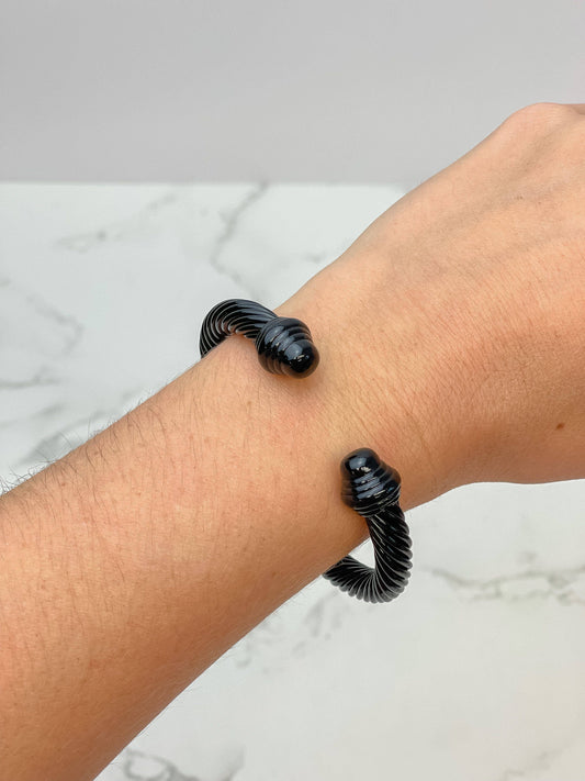 Enamel Coated Cable Bracelets
