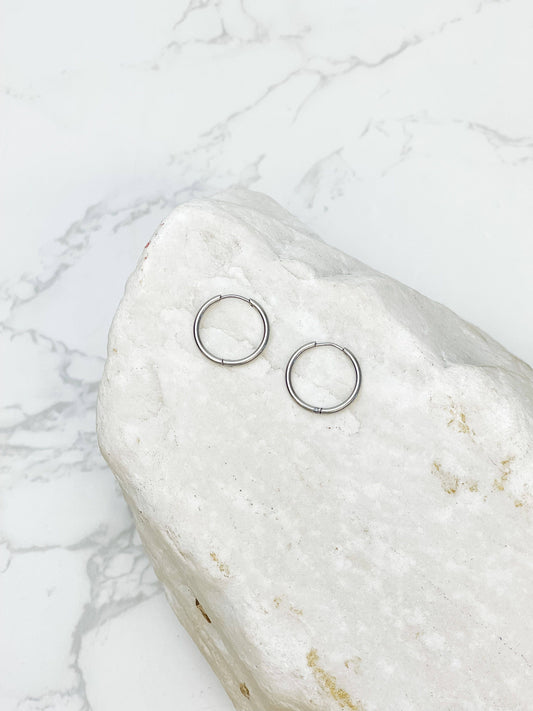 Stainless Steel Hoop Earrings