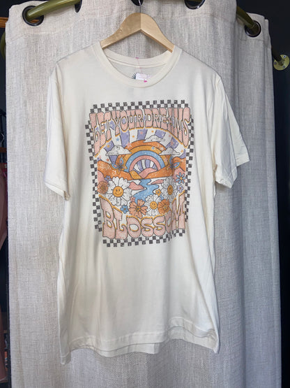 Let Your Dreams Blossom Oversized Tee