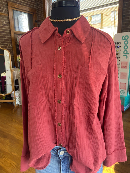 The Frayed Lines Top