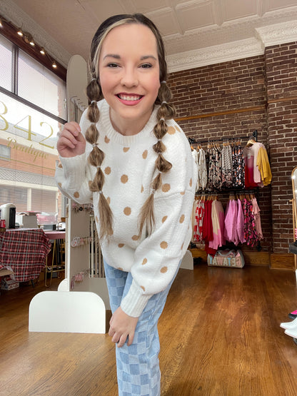Polka Dot Dreams Sweater