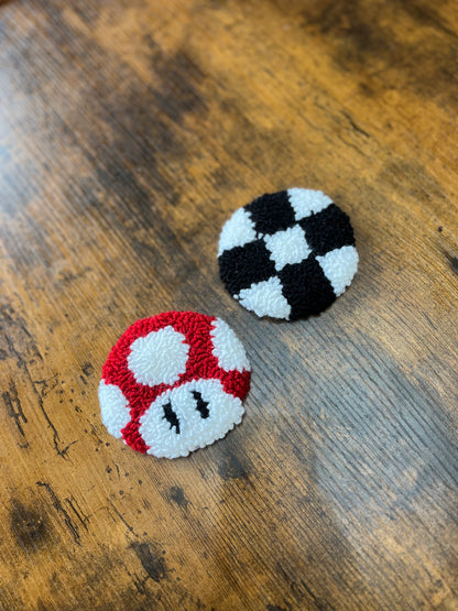 Punch Needle Car Coasters Set