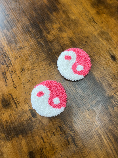 Punch Needle Car Coasters Set