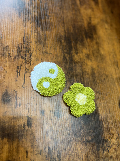 Punch Needle Car Coasters Set