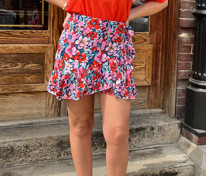Palm Coast Floral Skort