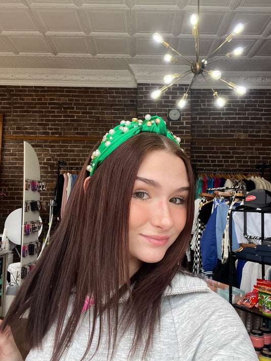Colorful Satin Embellished Headband