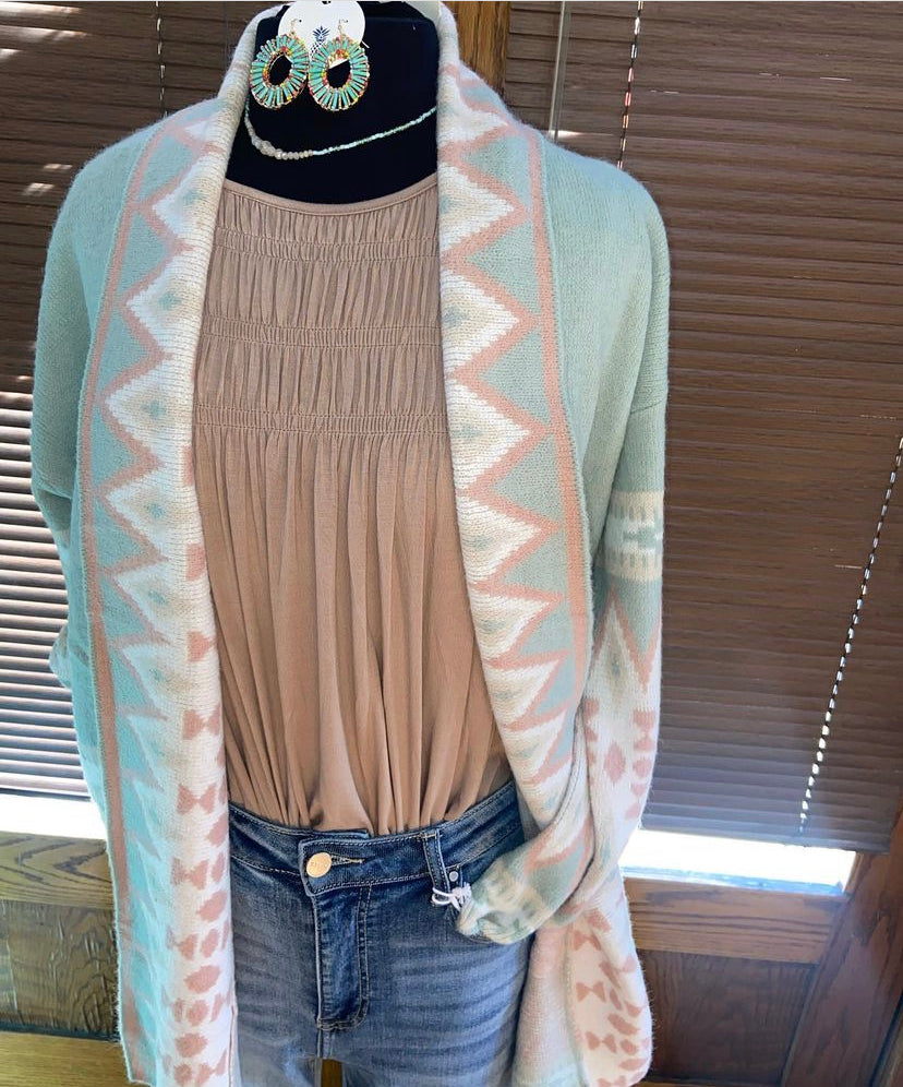 Evergreen Fog Cardigan